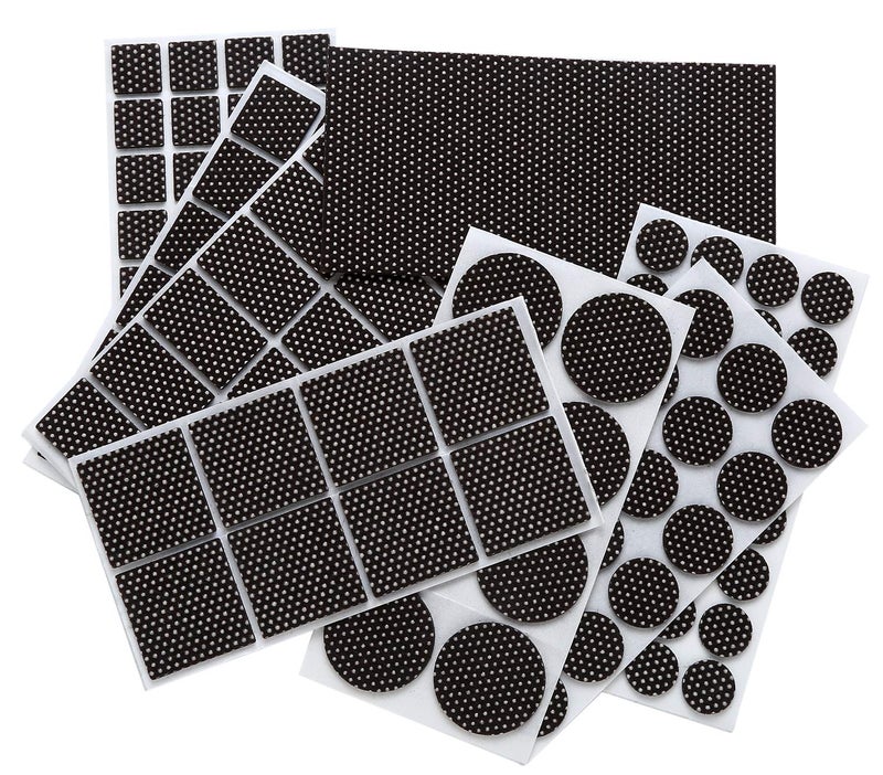 Furnigear وسادات أثاث غير قابلة للانزلاق - مجموعة فريدة من 129 قطعة من وسادات الأثاث اللاصقة، وسادات الفelt للأثاث، نقاط سيليكون للحفاظ على الأثاث في مكانه - أفضل واقيات للأرضيات - Image 1